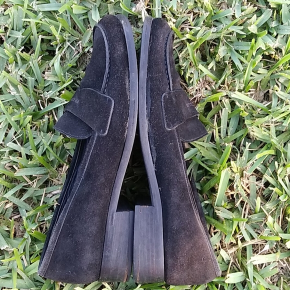 PRADA SUEDE PENNY LOAFERS - Picture 5 of 17